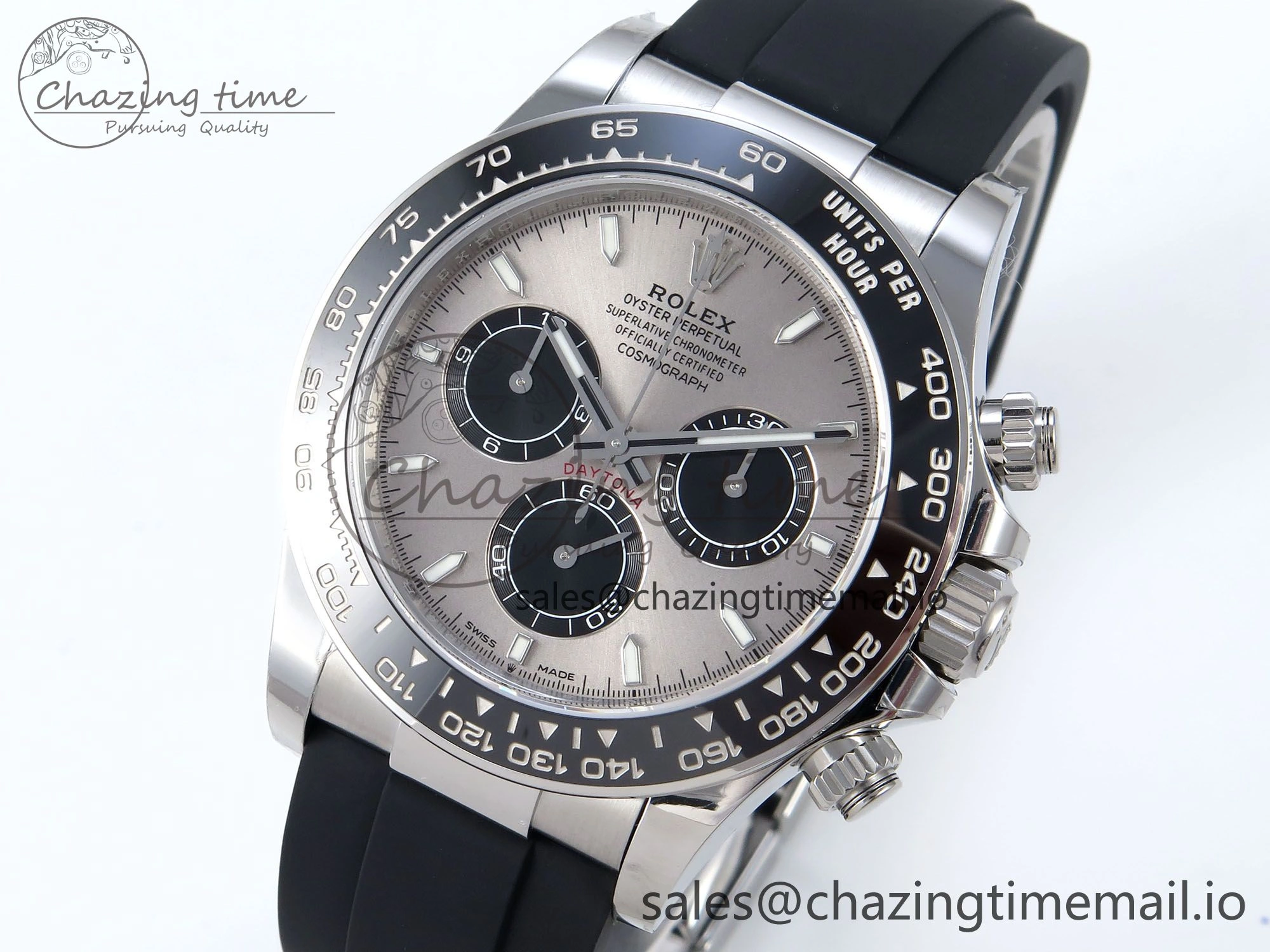 Daytona 126519 SS VSF 1:1 Best Edition 904L Steel Gray Dial on Oysterflex Strap SH4131