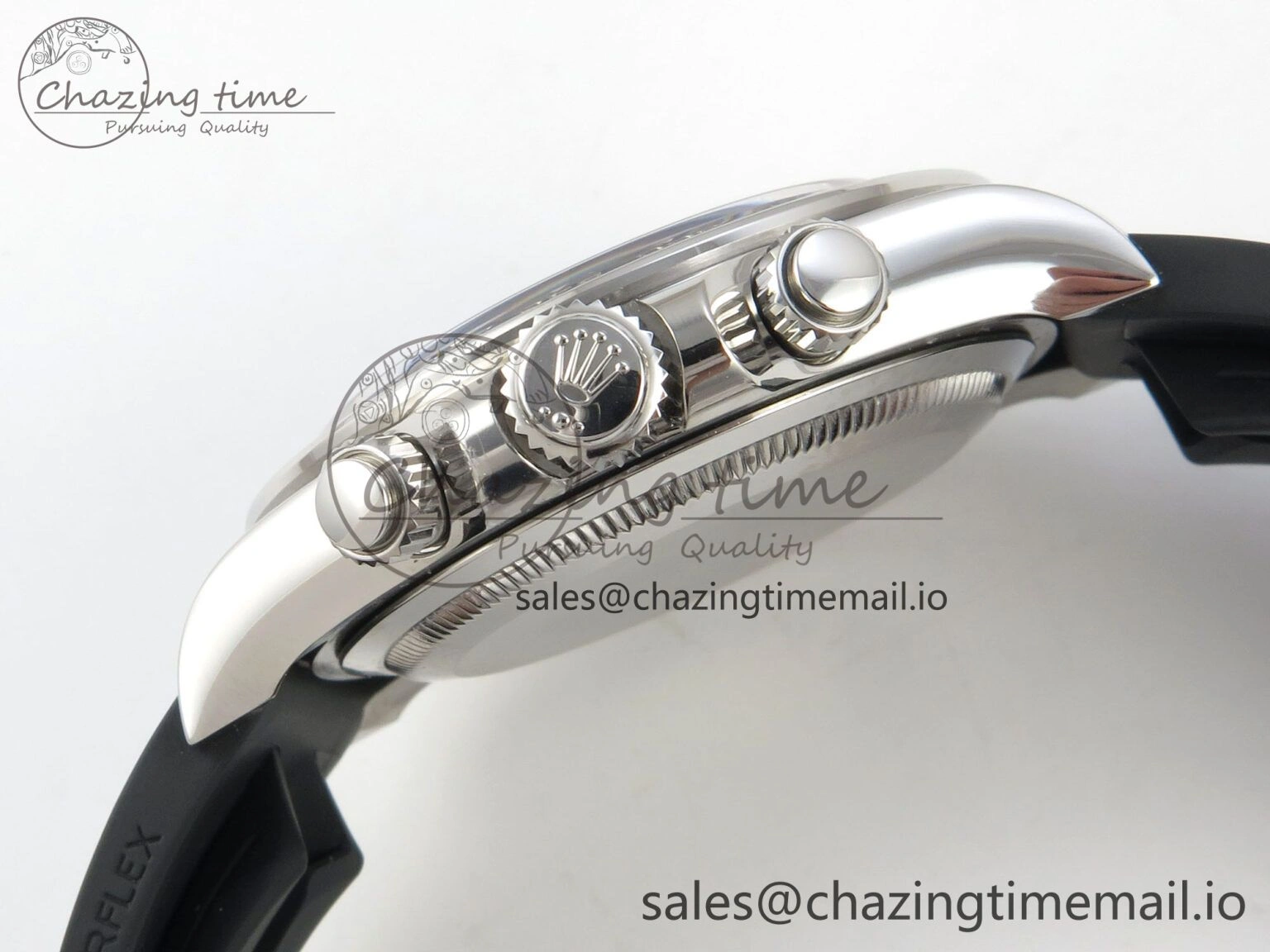 Daytona 126519 VSF 1:1 Best Edition Black Silver Diamonds Dial on Oysterflex Strap VS4131 V2 (Weighted)