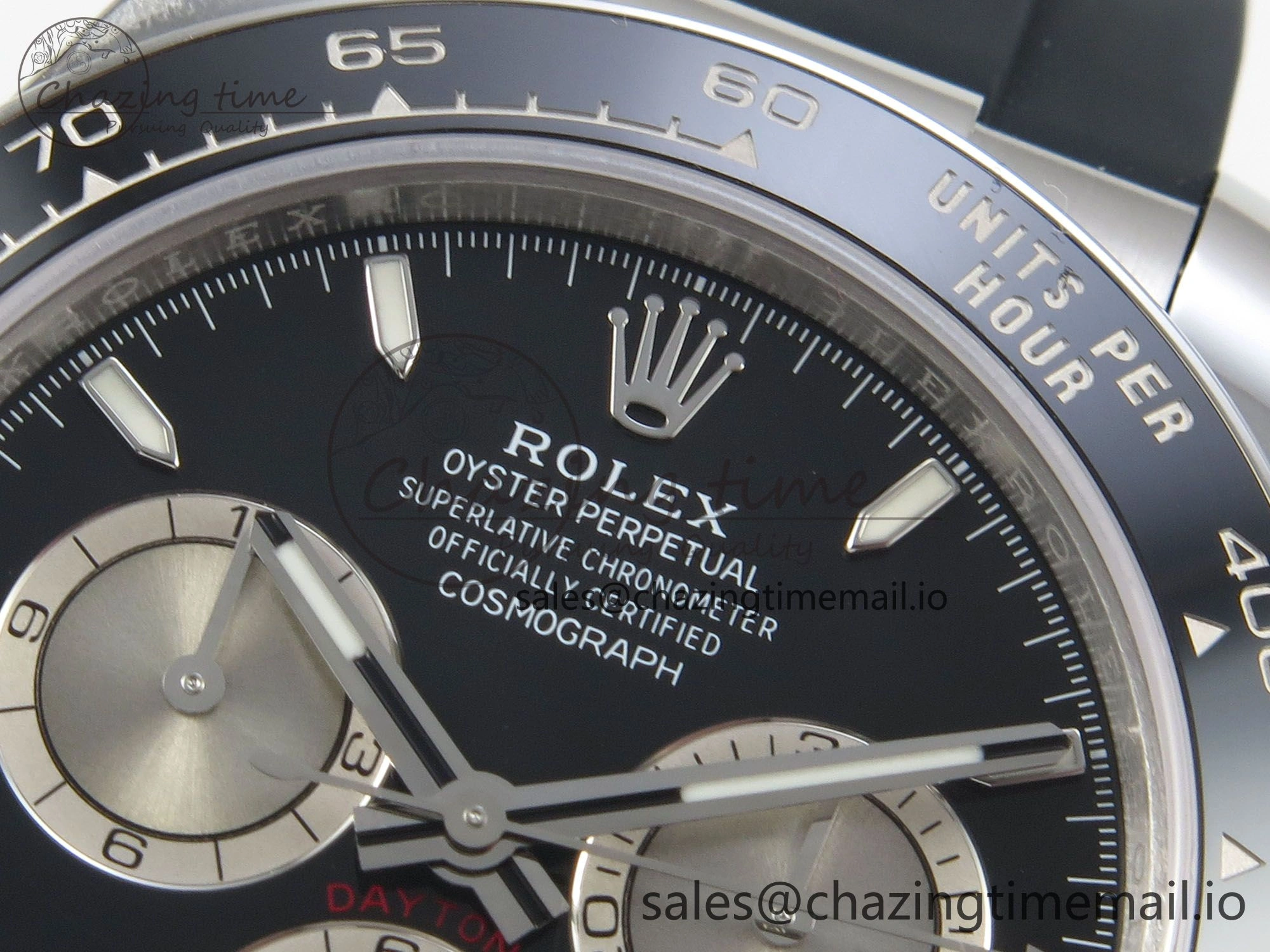 Daytona 126519 VSF 1:1 Best Edition Black Silver Lume Dial on Oysterflex Strap VS4131 V2 (Weighted)