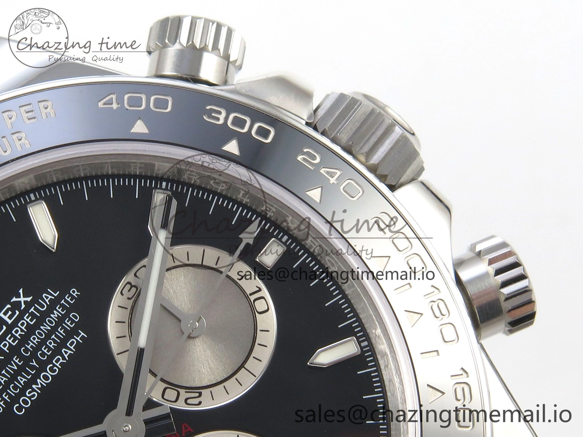 Daytona 126519 VSF 1:1 Best Edition Black Silver Lume Dial on Oysterflex Strap VS4131 V2 (Weighted)