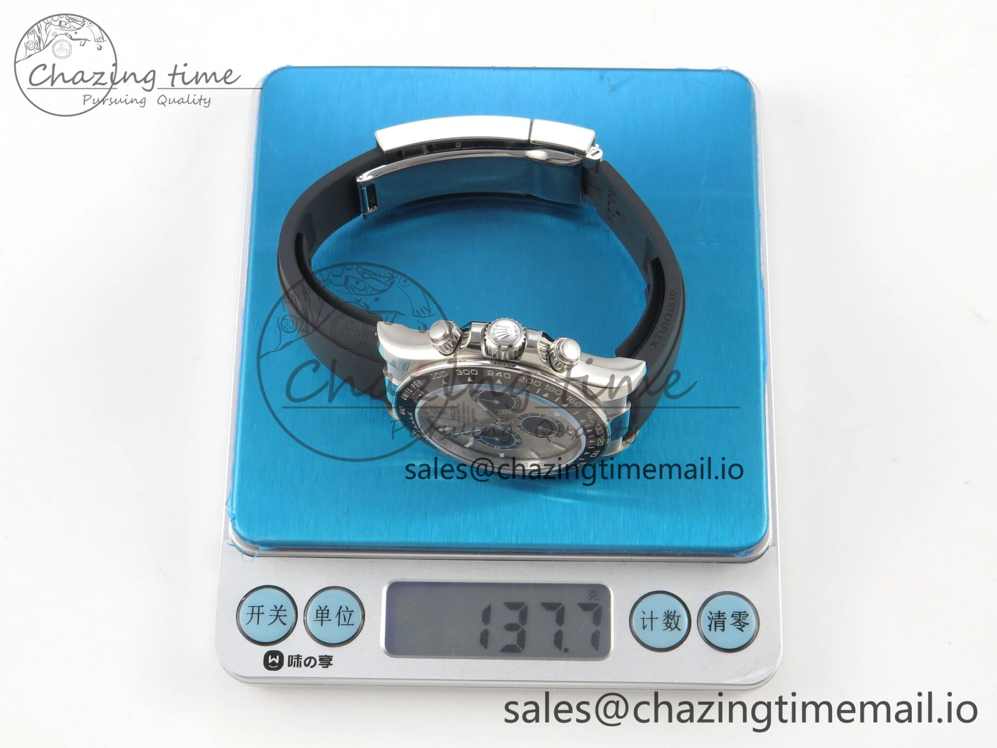 Daytona 126519 VSF 1:1 Best Edition Gray Black Dial on Oysterflex Strap VS4131 V2 (Weighted)