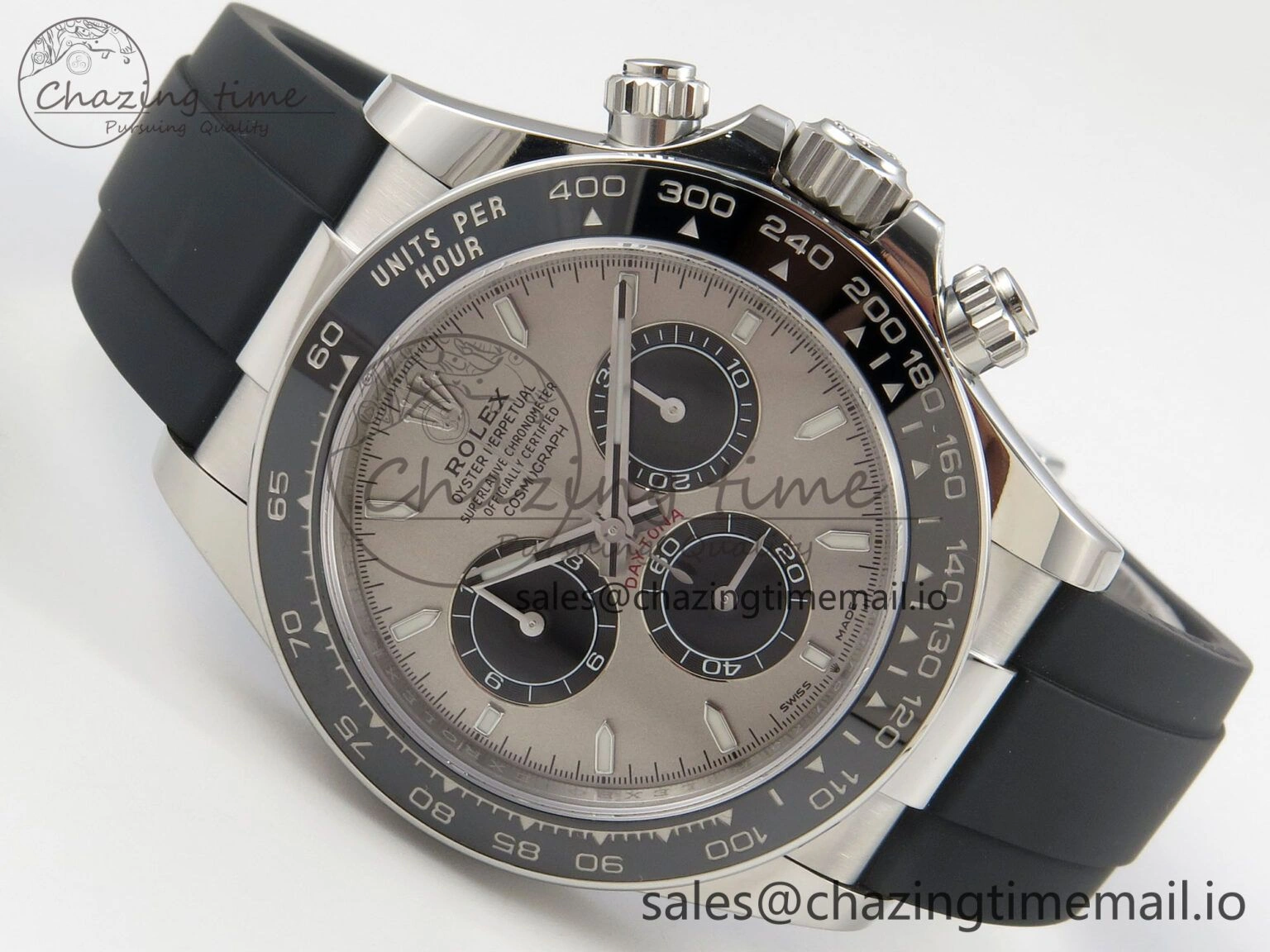 Daytona 126519 VSF 1:1 Best Edition Gray Black Dial on Oysterflex Strap VS4131 V2 (Weighted)