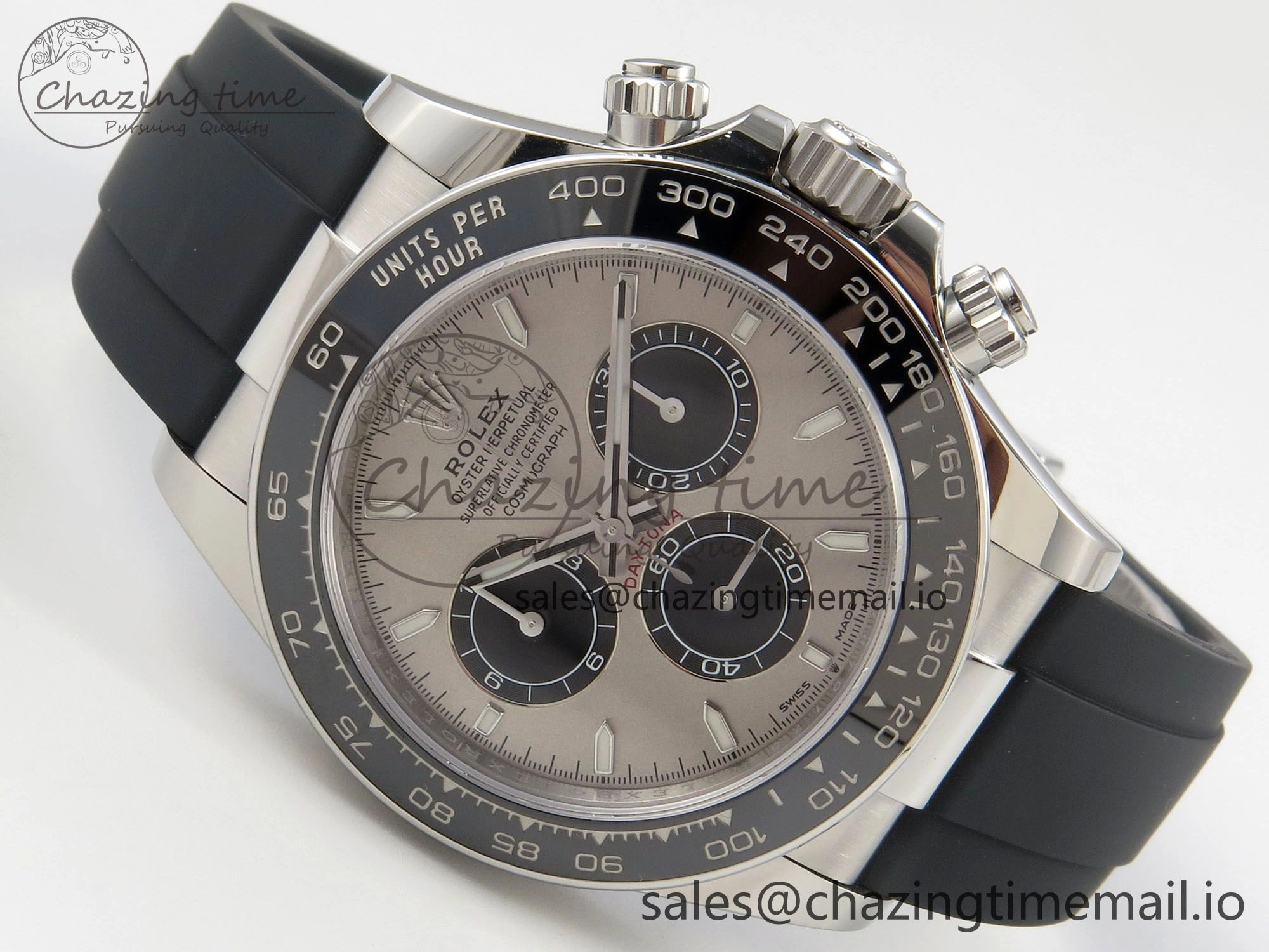 Daytona 126519 VSF 1:1 Best Edition Gray Black Dial on Oysterflex Strap VS4131 V2 (Weighted)
