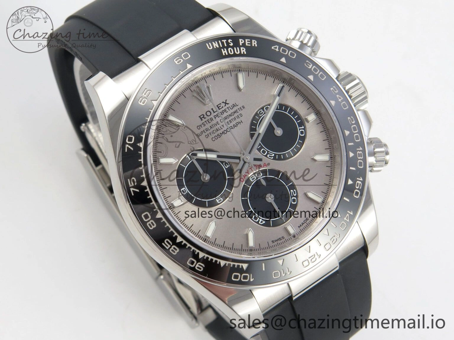 Daytona 126519 VSF 1:1 Best Edition Gray Black Dial on Oysterflex Strap VS4131 V2 (Weighted)