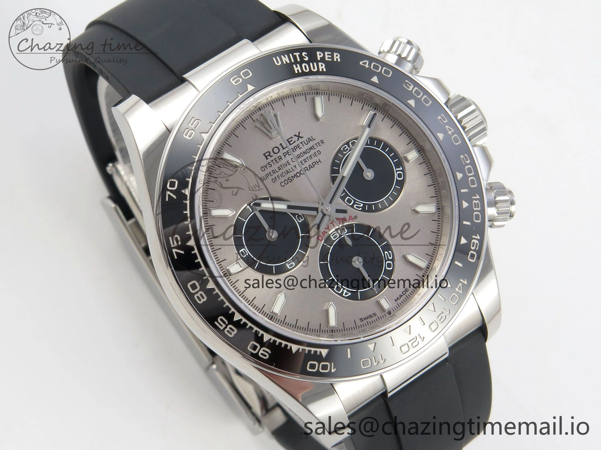 Daytona 126519 VSF 1:1 Best Edition Gray Black Dial on Oysterflex Strap VS4131 V2 (Weighted)