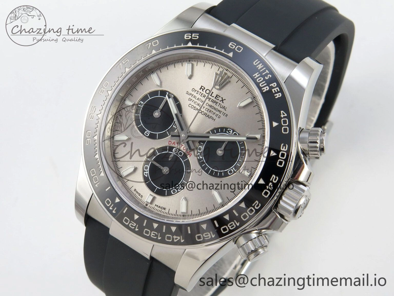 Daytona 126519 VSF 1:1 Best Edition Gray Black Dial on Oysterflex Strap VS4131 V2 (Weighted)