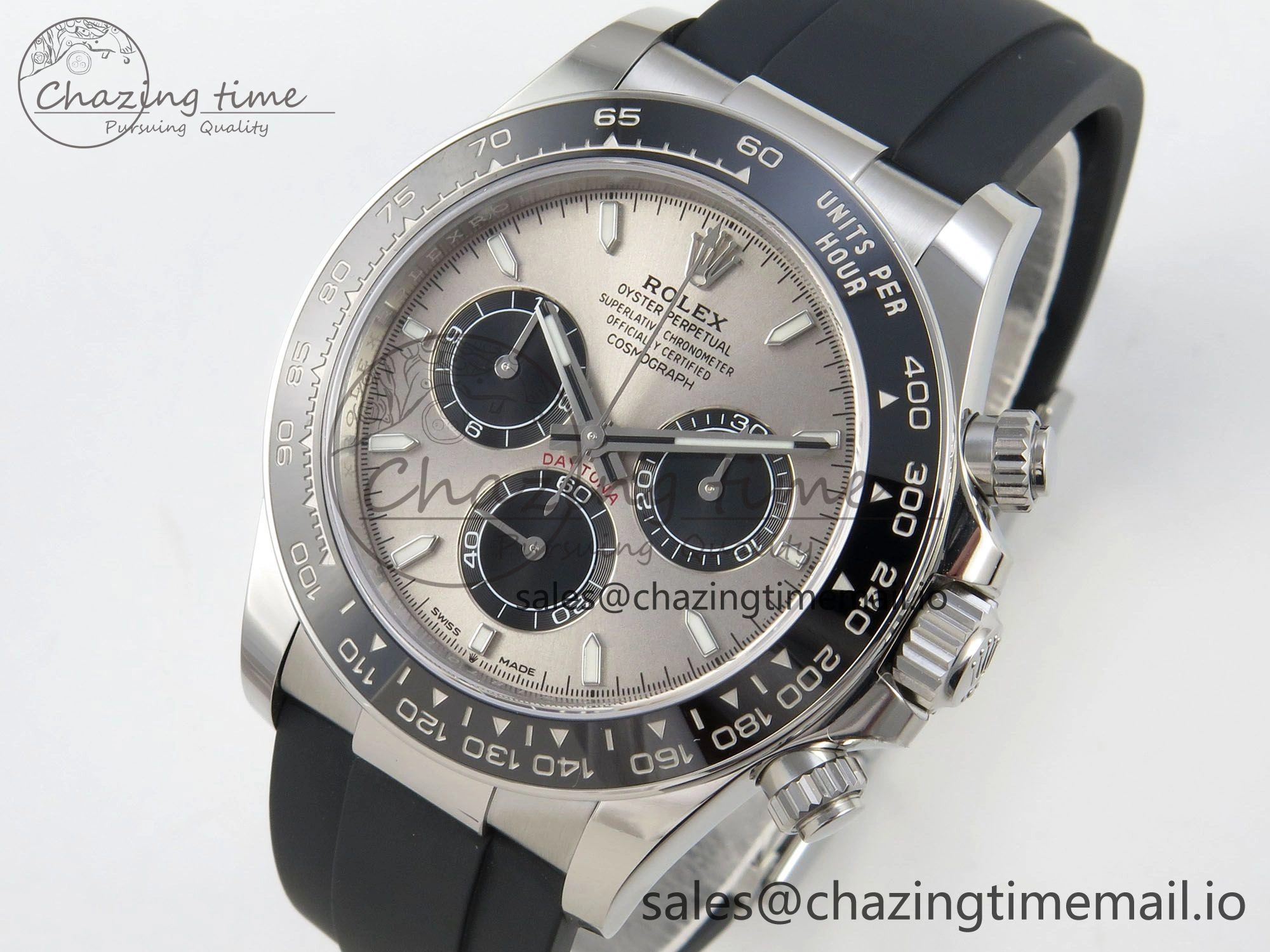 Daytona 126519 VSF 1:1 Best Edition Gray Black Dial on Oysterflex Strap VS4131 V2 (Weighted)