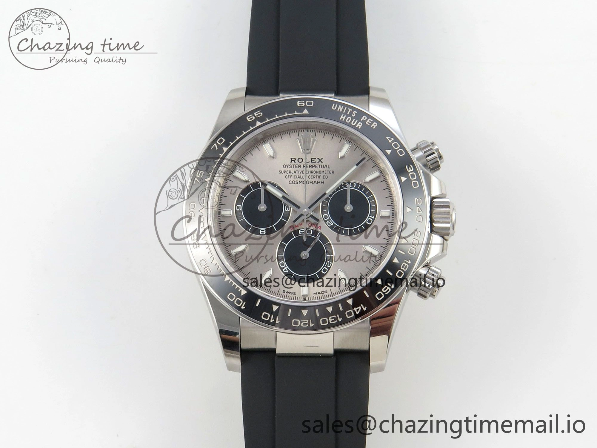 Daytona 126519 VSF 1:1 Best Edition Gray Black Dial on Oysterflex Strap VS4131 V2 (Weighted)