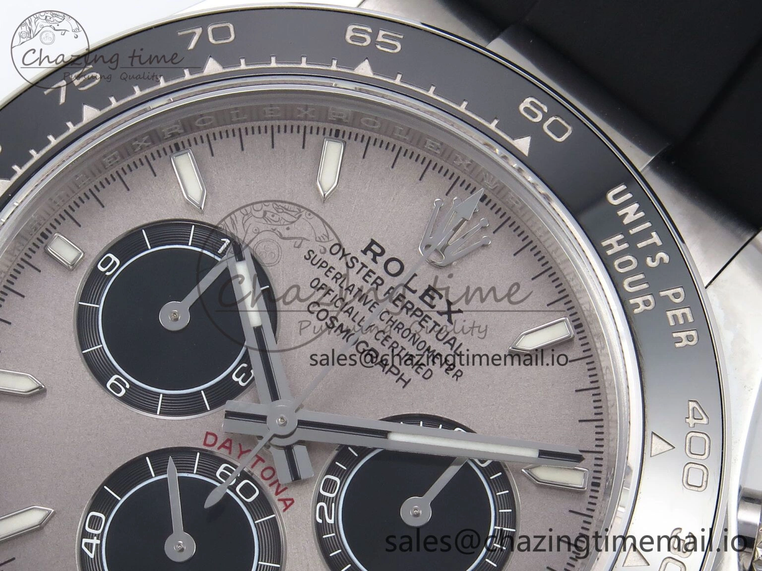 Daytona 126519LN APF 1:1 Best Edition 904L Steel Grey Dial on Black Rubber Strap DD4131