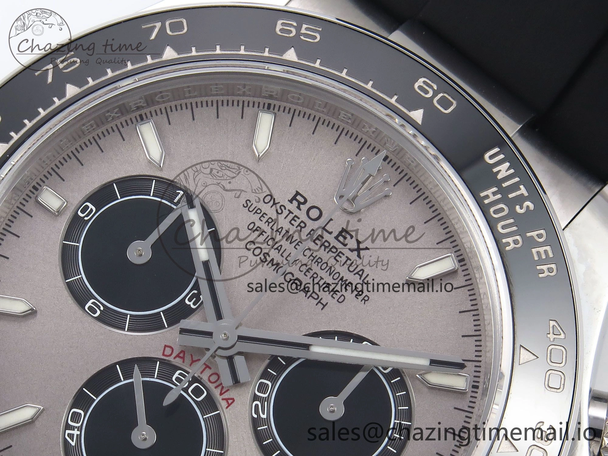 Daytona 126519LN APF 1:1 Best Edition 904L Steel Grey Dial on Black Rubber Strap DD4131