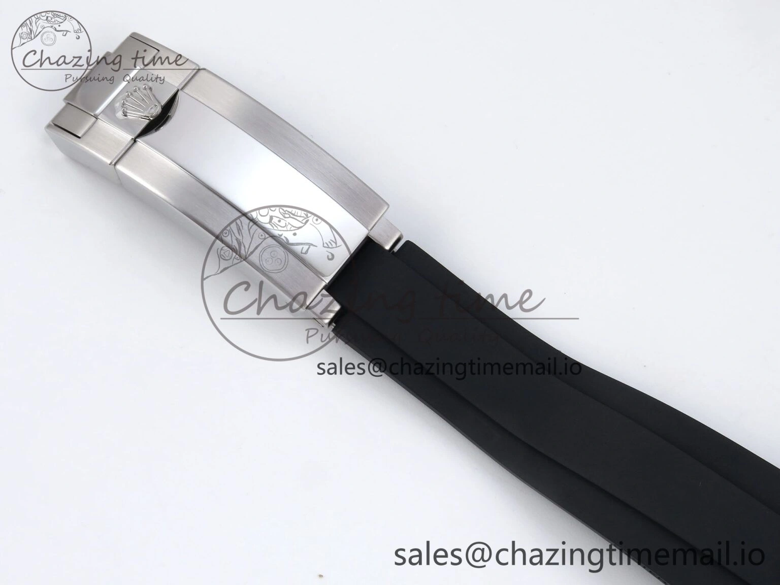 Daytona 126519LN SS Clean 1:1 Best Edition Black Diamonds Dial on Oysterflex Rubber Strap DD4131