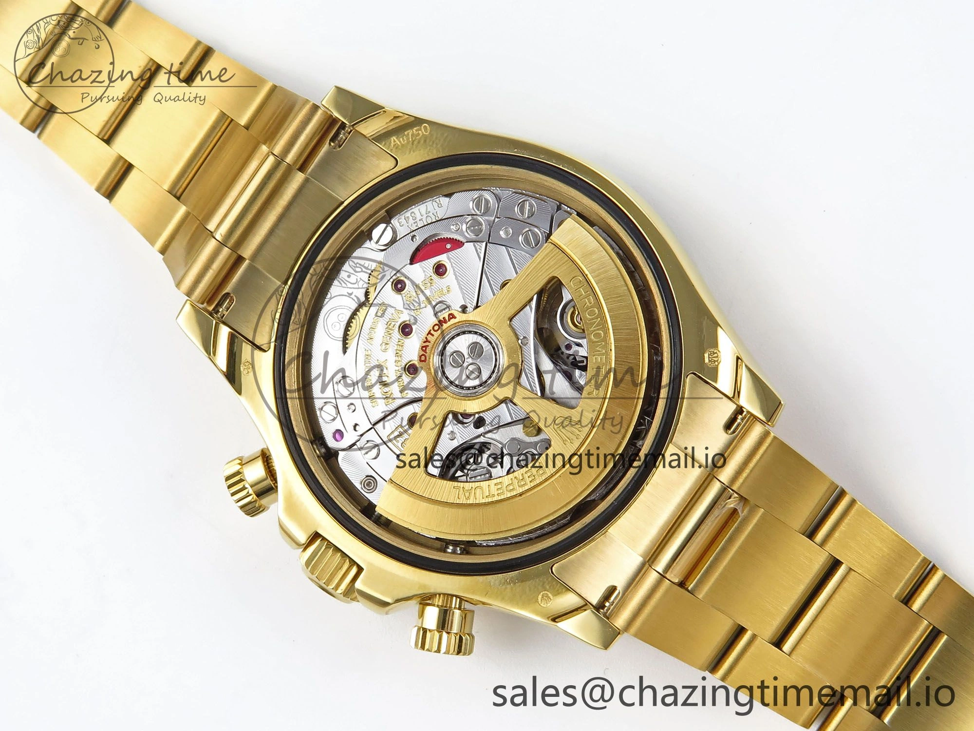 Daytona 126528 QF 1:1 Best Edition Black Dial Steel 904L on YG Bracelet V8 QF4132