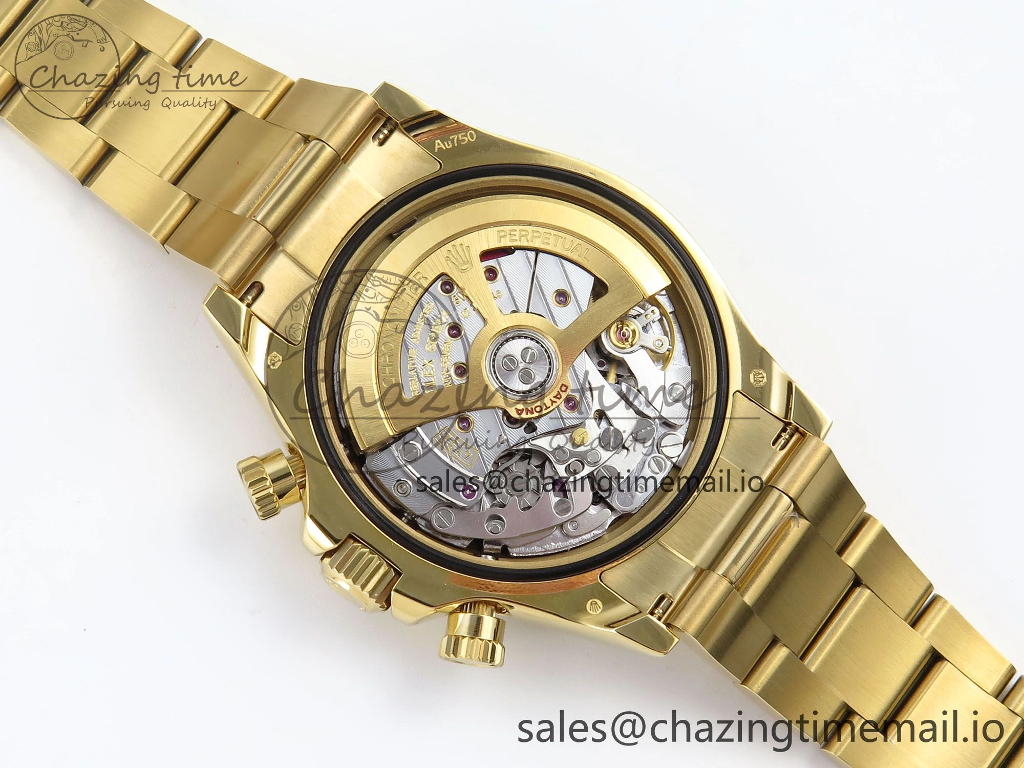 Daytona 126528 QF 1:1 Best Edition Black Dial Steel 904L on YG Bracelet V8 QF4132