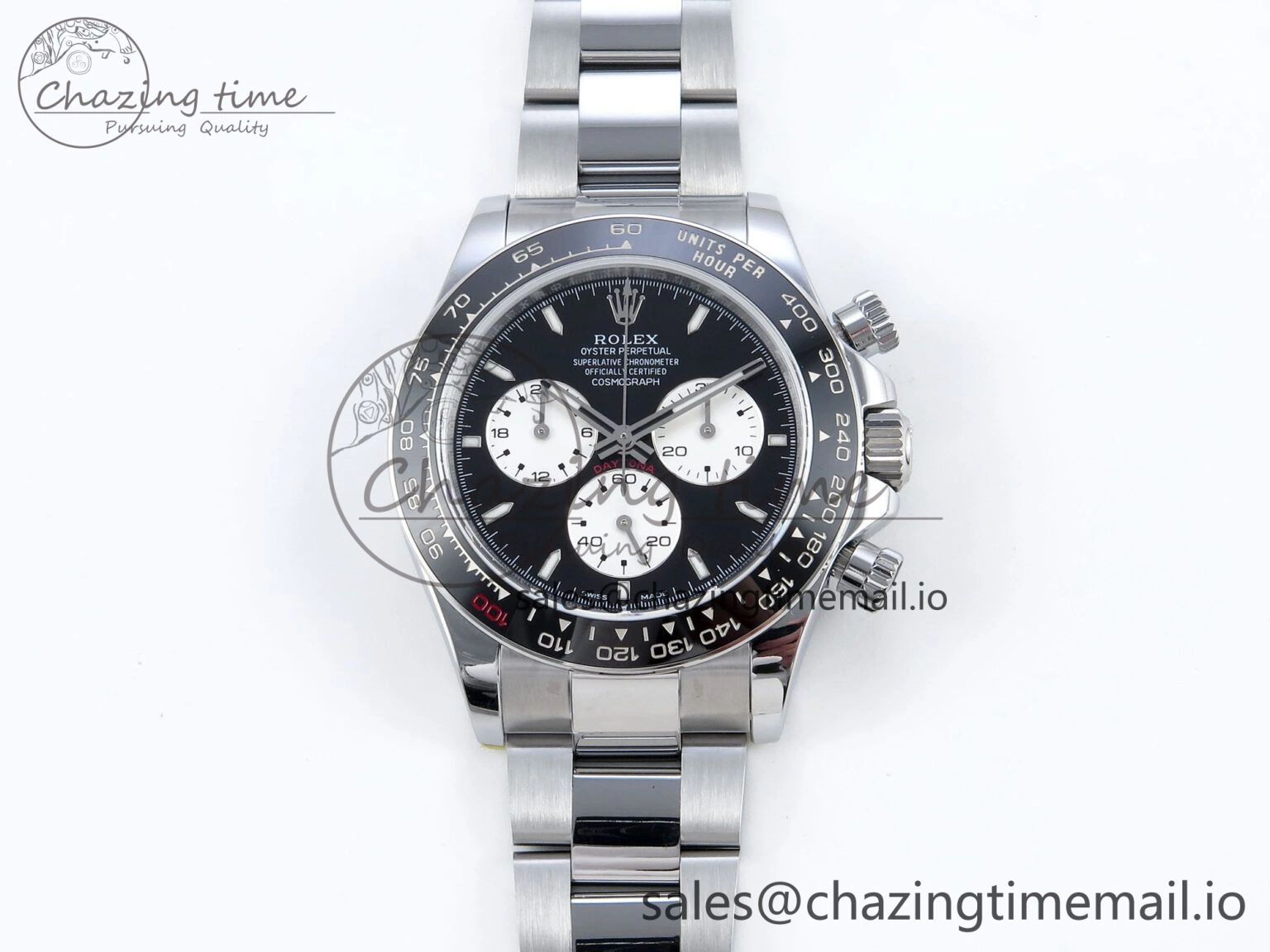 Daytona 126529 QF 1:1 Best Edition Black Dial Steel 904L on SS Bracelet V8 QF4132