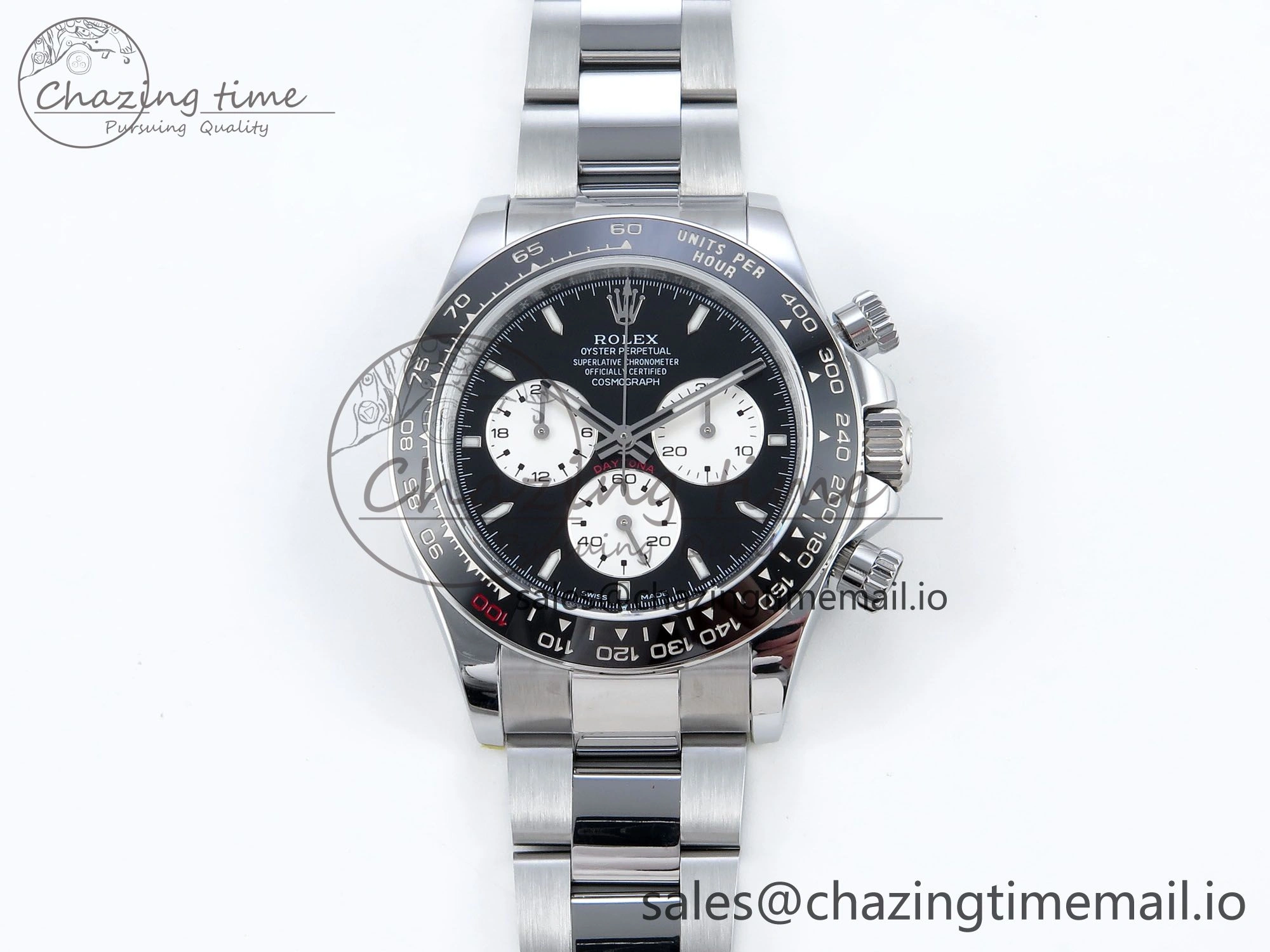 Daytona 126529 QF 1:1 Best Edition Black Dial Steel 904L on SS Bracelet V8 QF4132