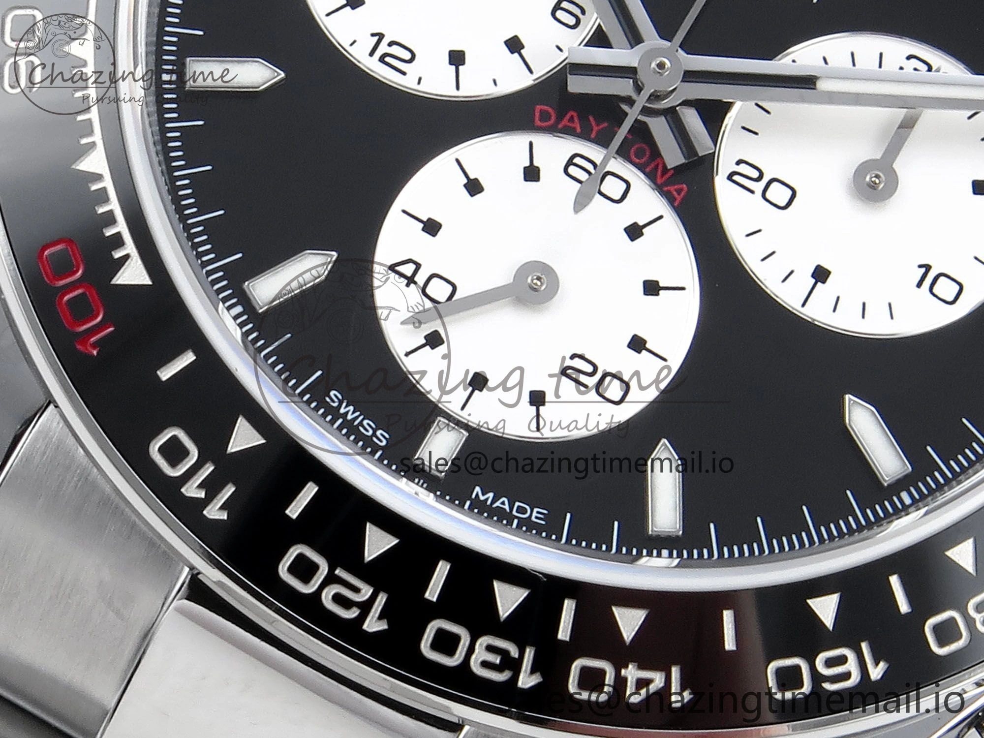 Daytona 126529 QF 1:1 Best Edition Black Dial Steel 904L on SS Bracelet V8 QF4132