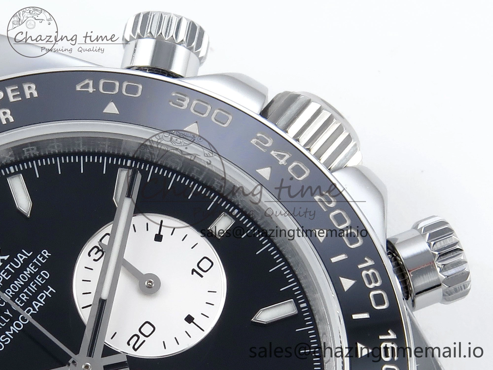 Daytona 126529 QF 1:1 Best Edition Black Dial Steel 904L on SS Bracelet V8 QF4132