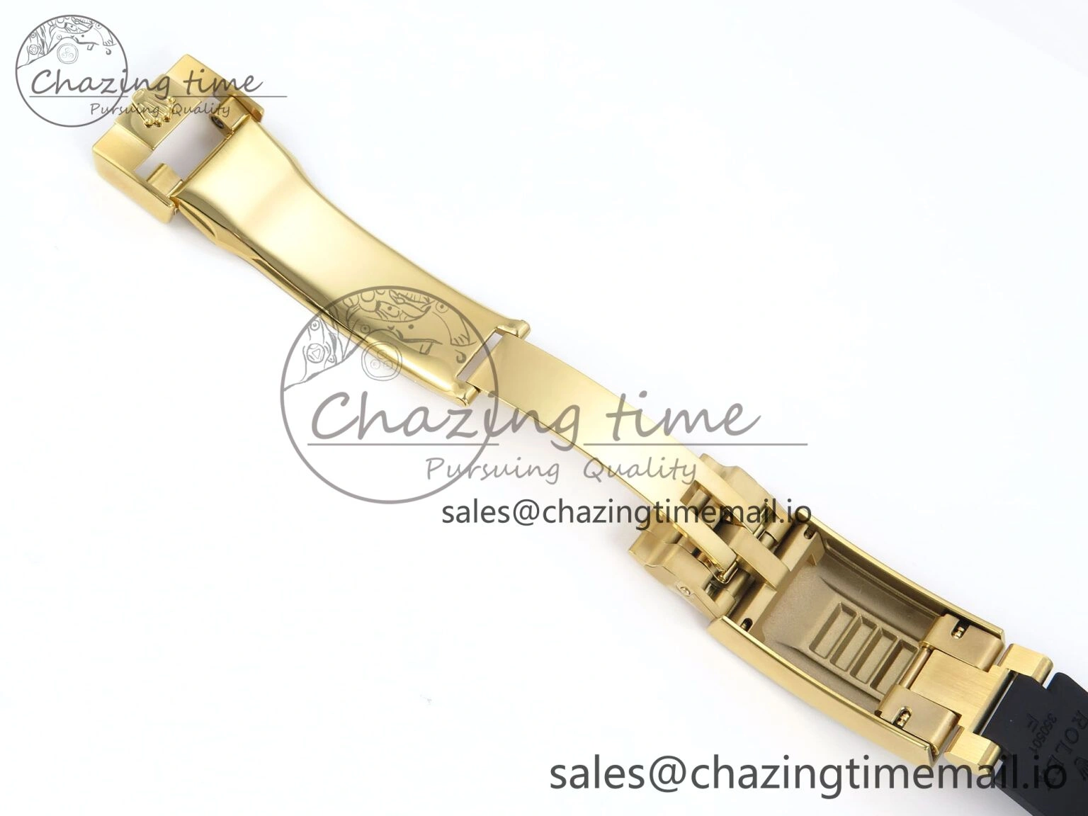 Daytona 126538TBR EWEF 1:1 Best Edition 904L Steel YG Crystal Dial Diamonds Bezel on Black Rubber Strap SH4131