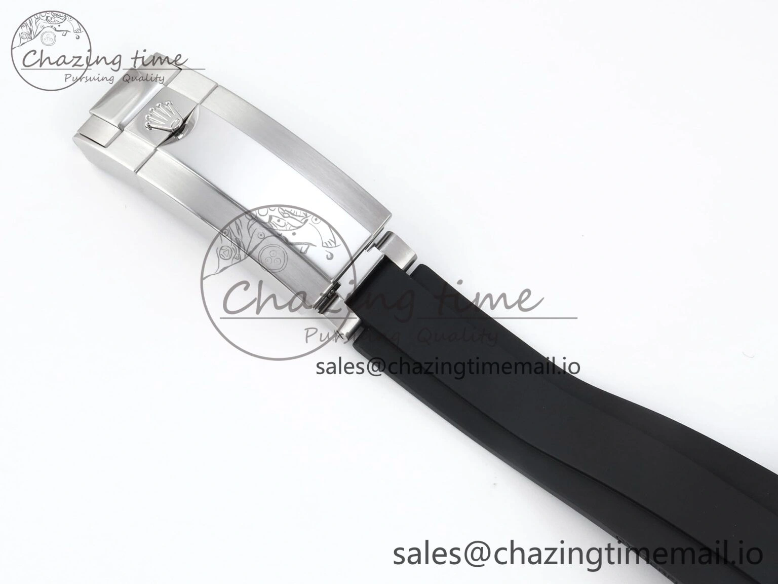 Daytona 126539TBR EWEF 1:1 Best Edition 904L Steel Gray Crystal Dial Diamonds Bezel on Black Rubber Strap SH4131