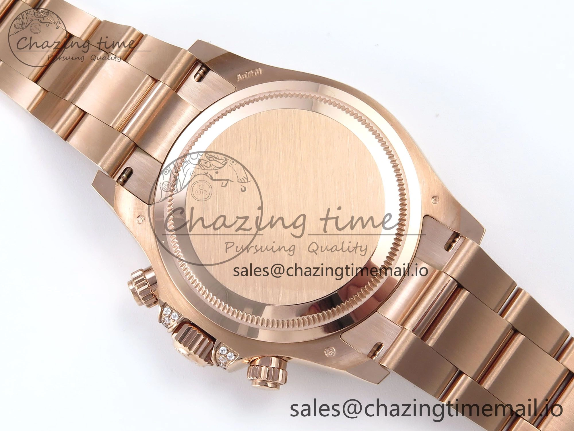 Daytona 126595TBR EWEF 1:1 Best Edition 904L Steel RG Crystal Dial Diamonds Bezel on RG Bracelet SH4131