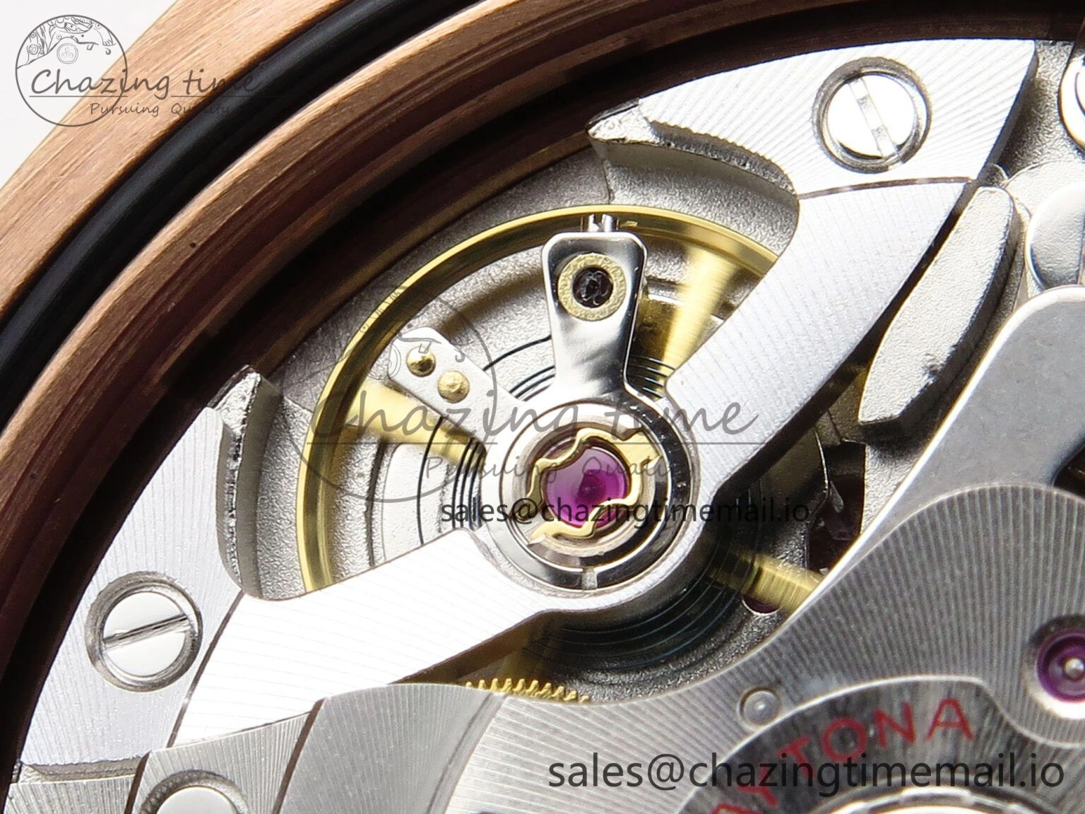 Daytona 126595TBR EWEF 1:1 Best Edition 904L Steel RG Crystal Dial Diamonds Bezel on RG Bracelet SH4131