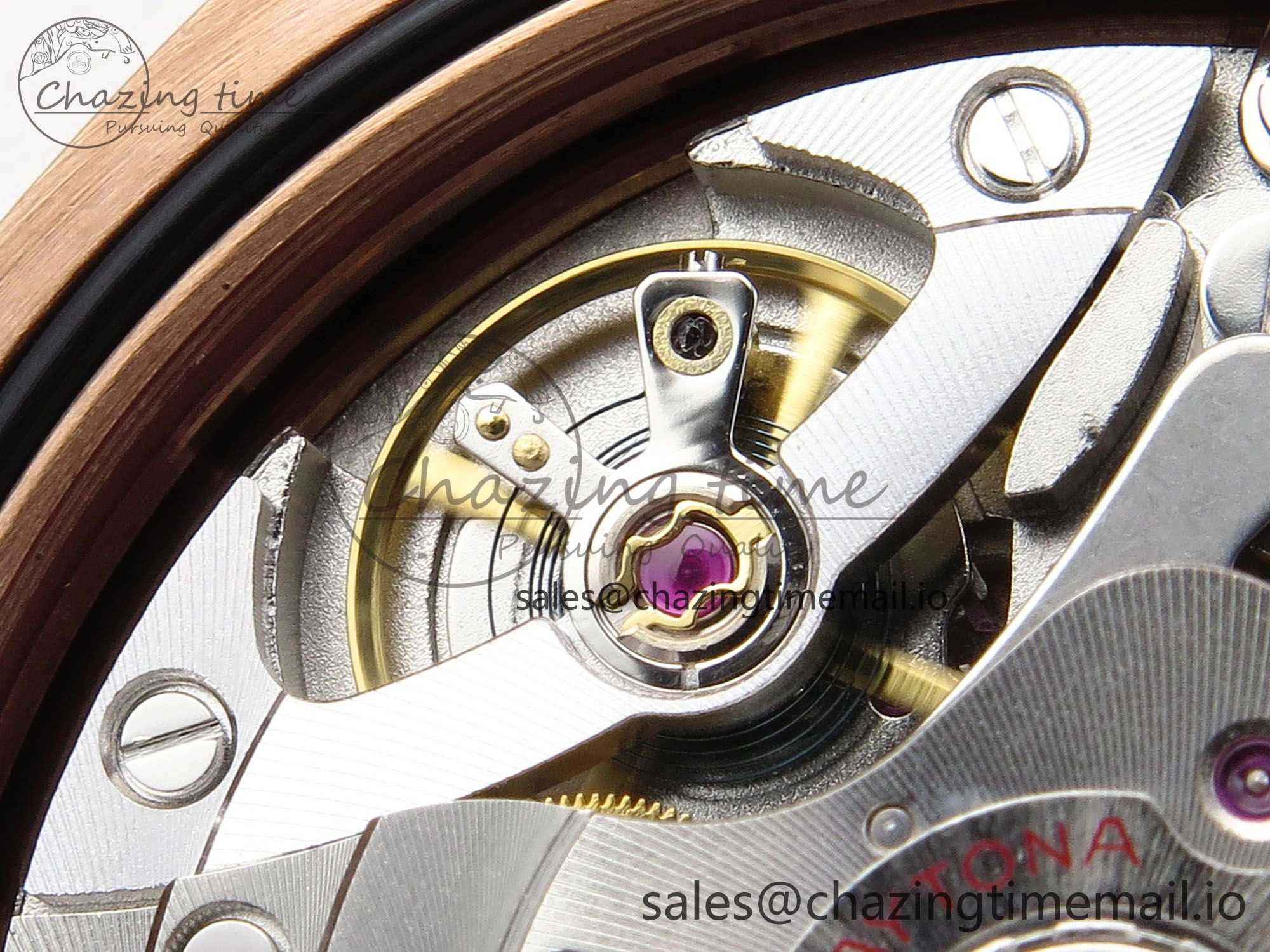 Daytona 126595TBR EWEF 1:1 Best Edition 904L Steel RG Crystal Dial Diamonds Bezel on RG Bracelet SH4131