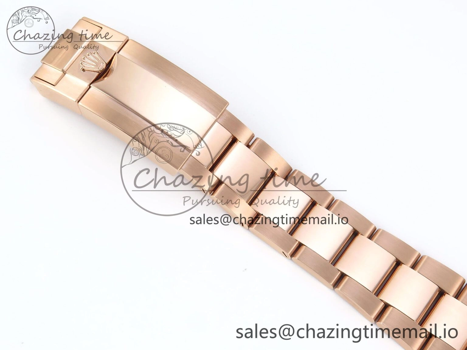 Daytona 126595TBR EWEF 1:1 Best Edition 904L Steel RG Crystal Dial Diamonds Bezel on RG Bracelet SH4131