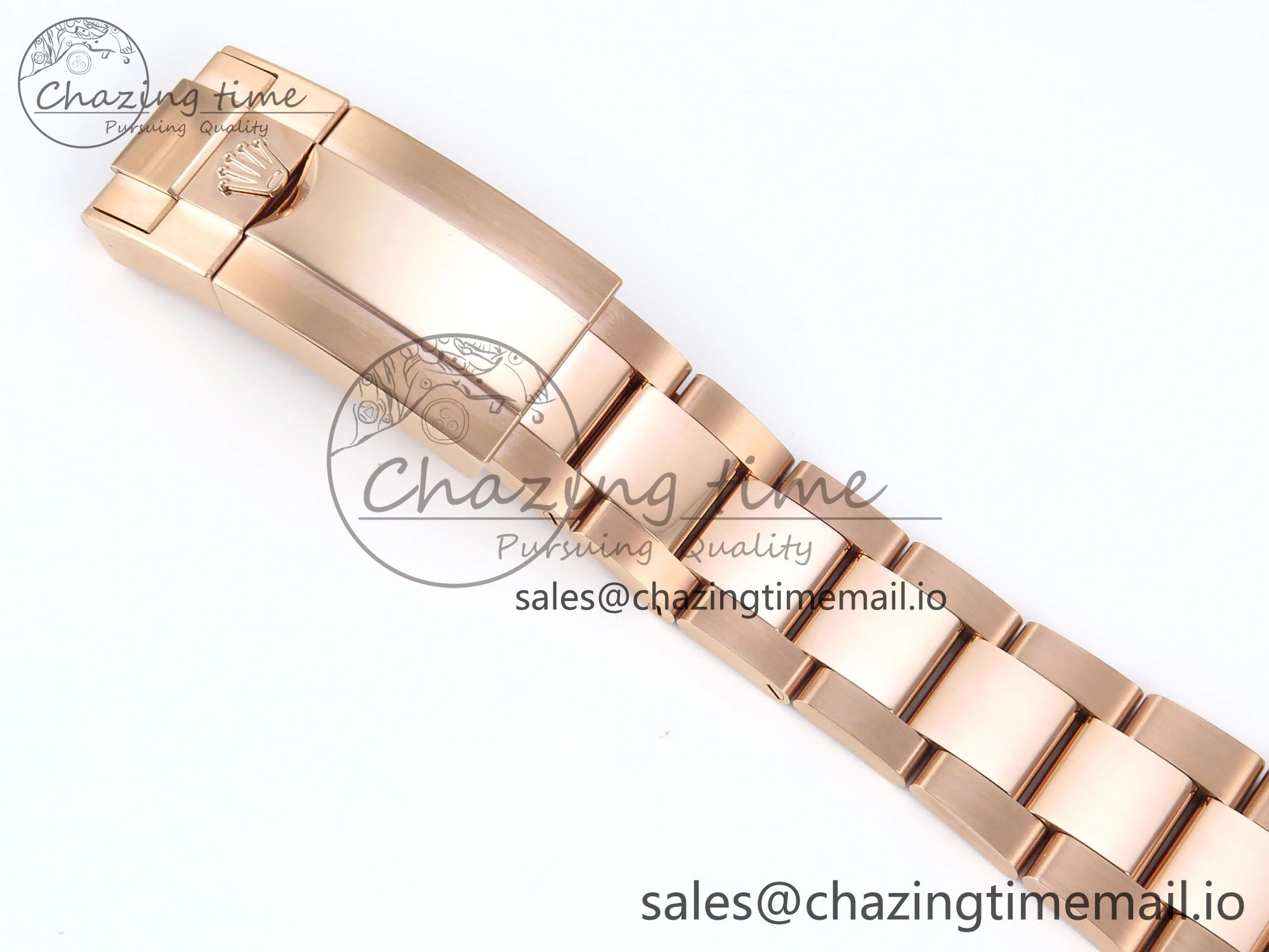 Daytona 126595TBR EWEF 1:1 Best Edition 904L Steel RG Crystal Dial Diamonds Bezel on RG Bracelet SH4131