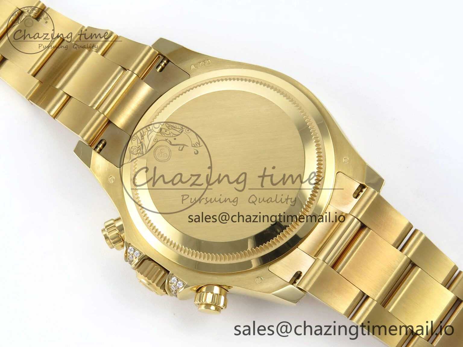 Daytona 126598TBR EWEF 1:1 Best Edition 904L Steel YG Crystal Dial Diamonds Bezel on YG Bracelet SH4131
