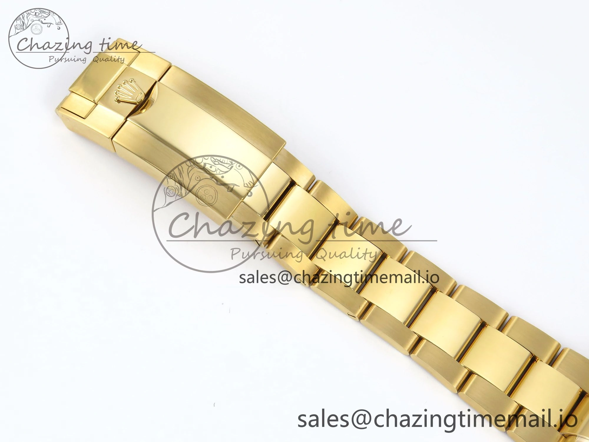 Daytona 126598TBR EWEF 1:1 Best Edition 904L Steel YG Crystal Dial Diamonds Bezel on YG Bracelet SH4131