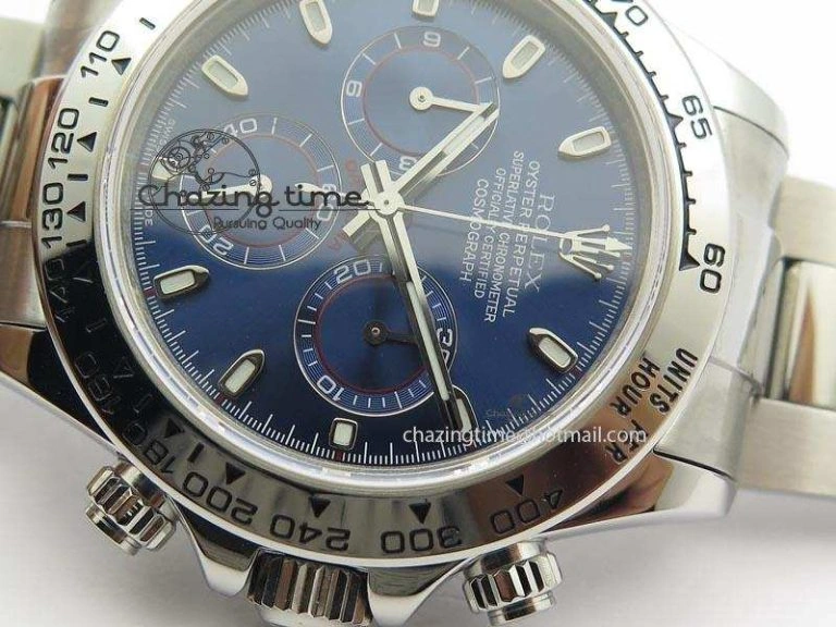 Daytona 2016 Baselworld 116509 JF Best Edition Blue Dial On SS Bracelet A23J (Same Thickness as Genuine)