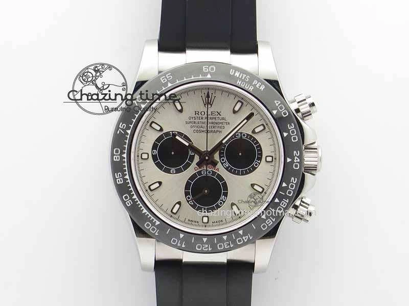 Daytona 2017 BP-Maker Best Edition Silver Dial On Rubber Strap A7750@6 (A4130)