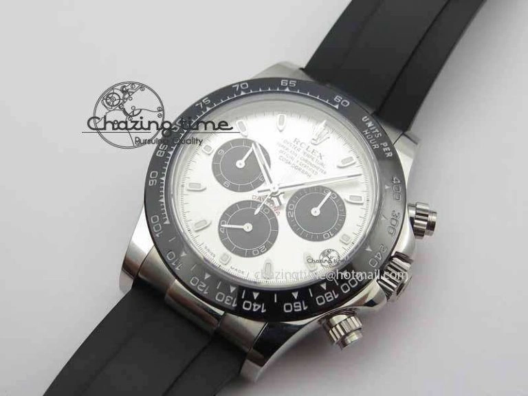 Daytona 2017 BP-Maker Best Edition Silver Dial On Rubber Strap A7750@6 (A4130)