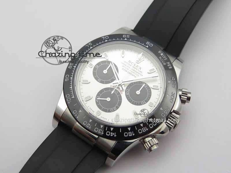 Daytona 2017 BP-Maker Best Edition Silver Dial On Rubber Strap A7750@6 (A4130)