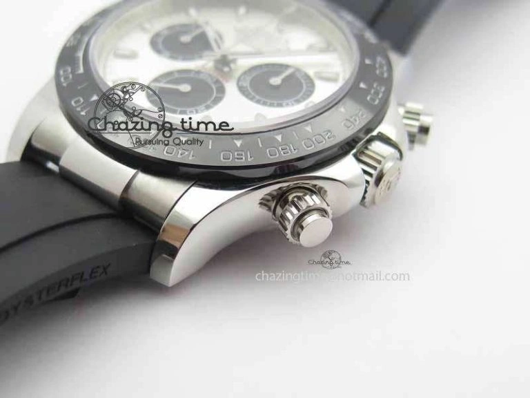 Daytona 2017 BP-Maker Best Edition Silver Dial On Rubber Strap A7750@6 (A4130)