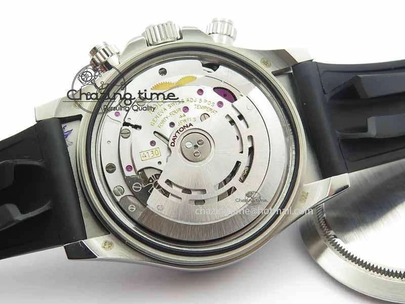 Daytona 2017 BP-Maker Best Edition Silver Dial On Rubber Strap A7750@6 (A4130)
