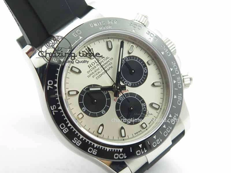 Daytona 2017 BP-Maker Best Edition Silver Dial On Rubber Strap A7750@6