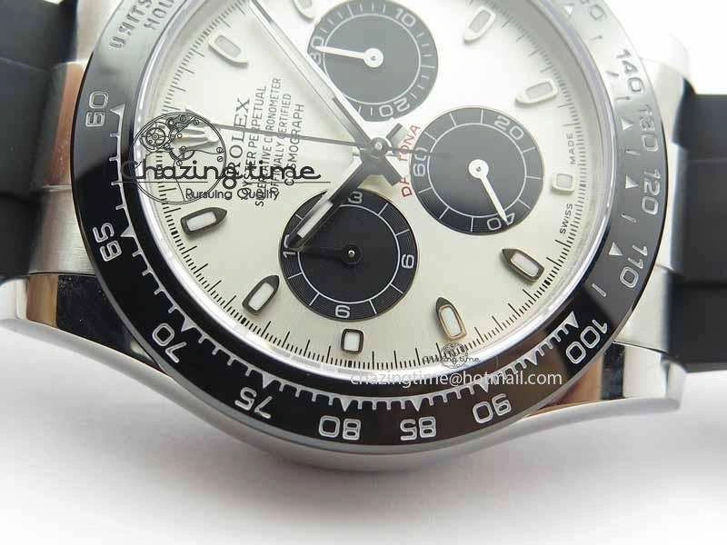 Daytona 2017 BP-Maker Best Edition Silver Dial On Rubber Strap A7750@6