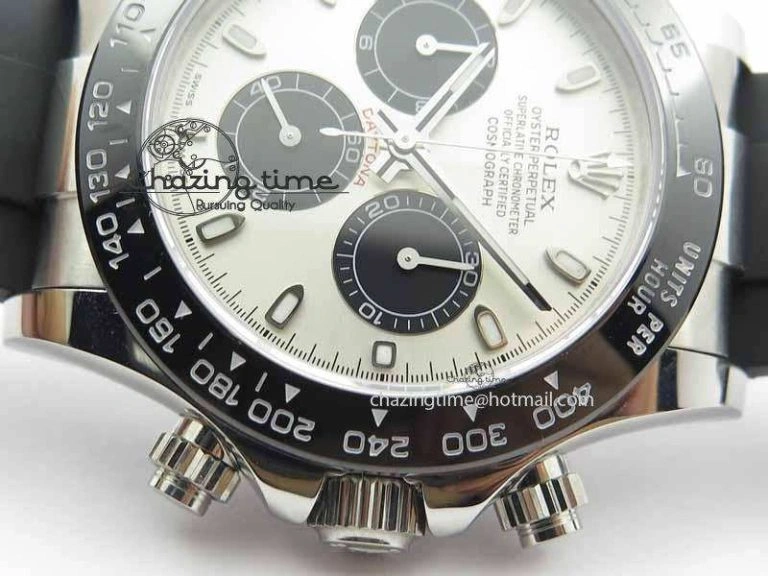 Daytona 2017 BP-Maker Best Edition Silver Dial On Rubber Strap A7750@6