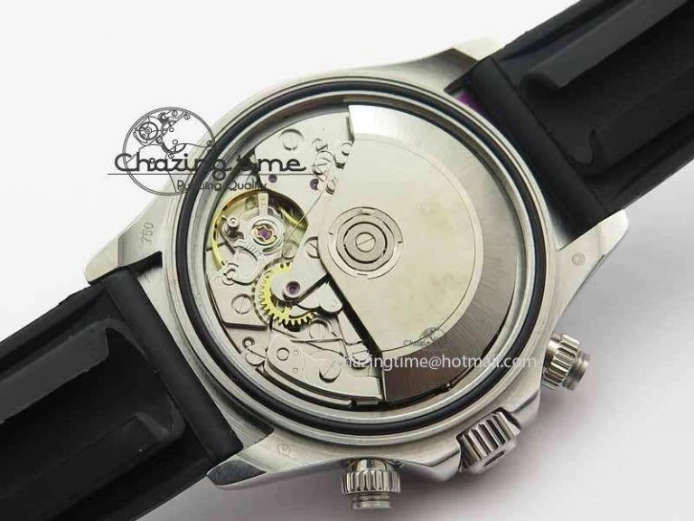 Daytona 2017 BP-Maker Best Edition Silver Dial On Rubber Strap A7750@6