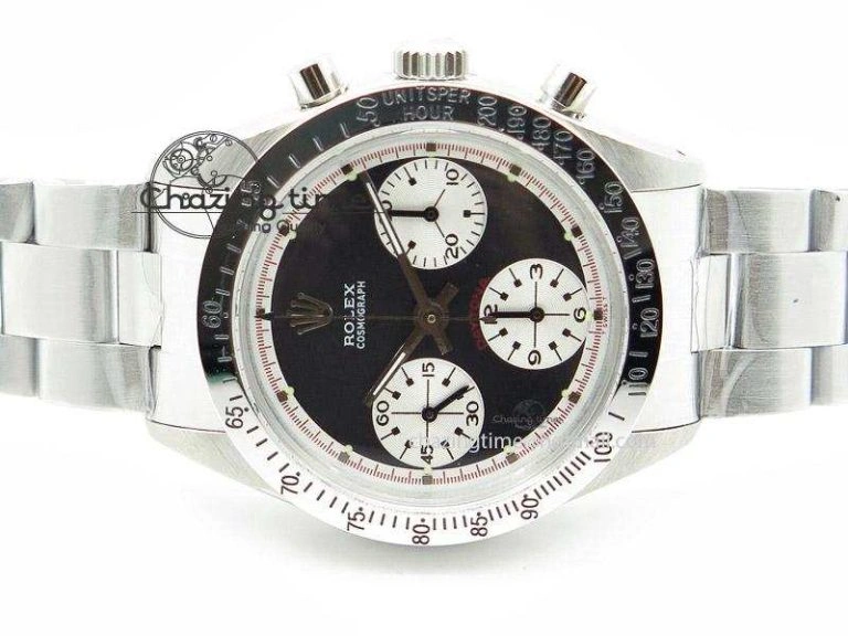 Daytona 6263 Paul Newman Hand Wind Movement SS Venus 75 Black Dial
