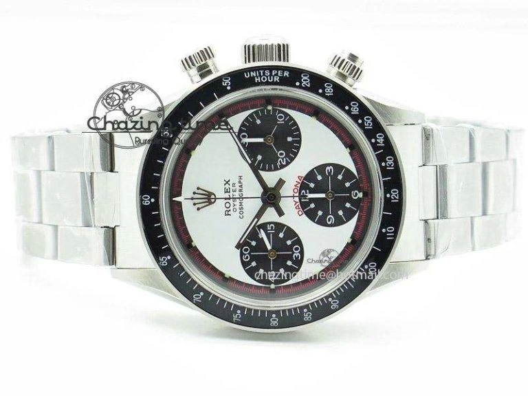 Daytona 6263 Paul Newman Hand Wind Movement SS Venus 75 White Dial