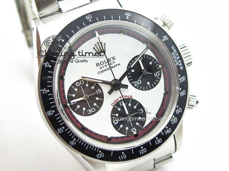 Daytona 6263 Paul Newman Hand Wind Movement SS Venus 75 White Dial