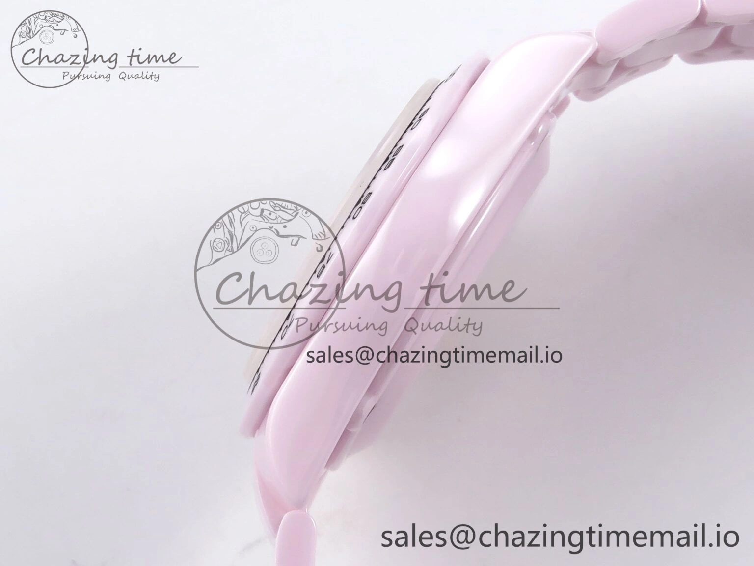 Daytona AET Pink Ceramic Case and Bracelet Pink Dial N6F Best Edition SA4130