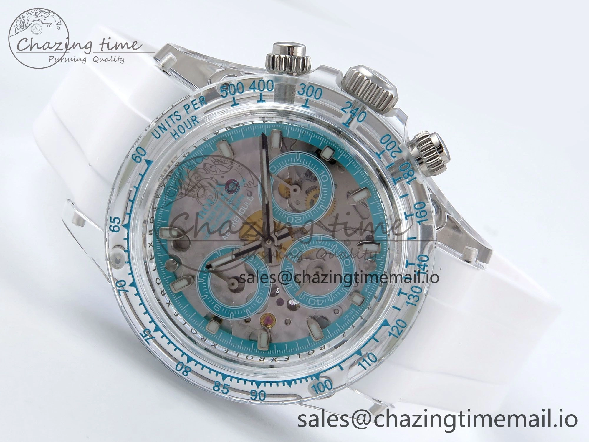 Daytona AET Remould N6F 1:1 Best Edition Blue Dial on Rubber Strap SA4130