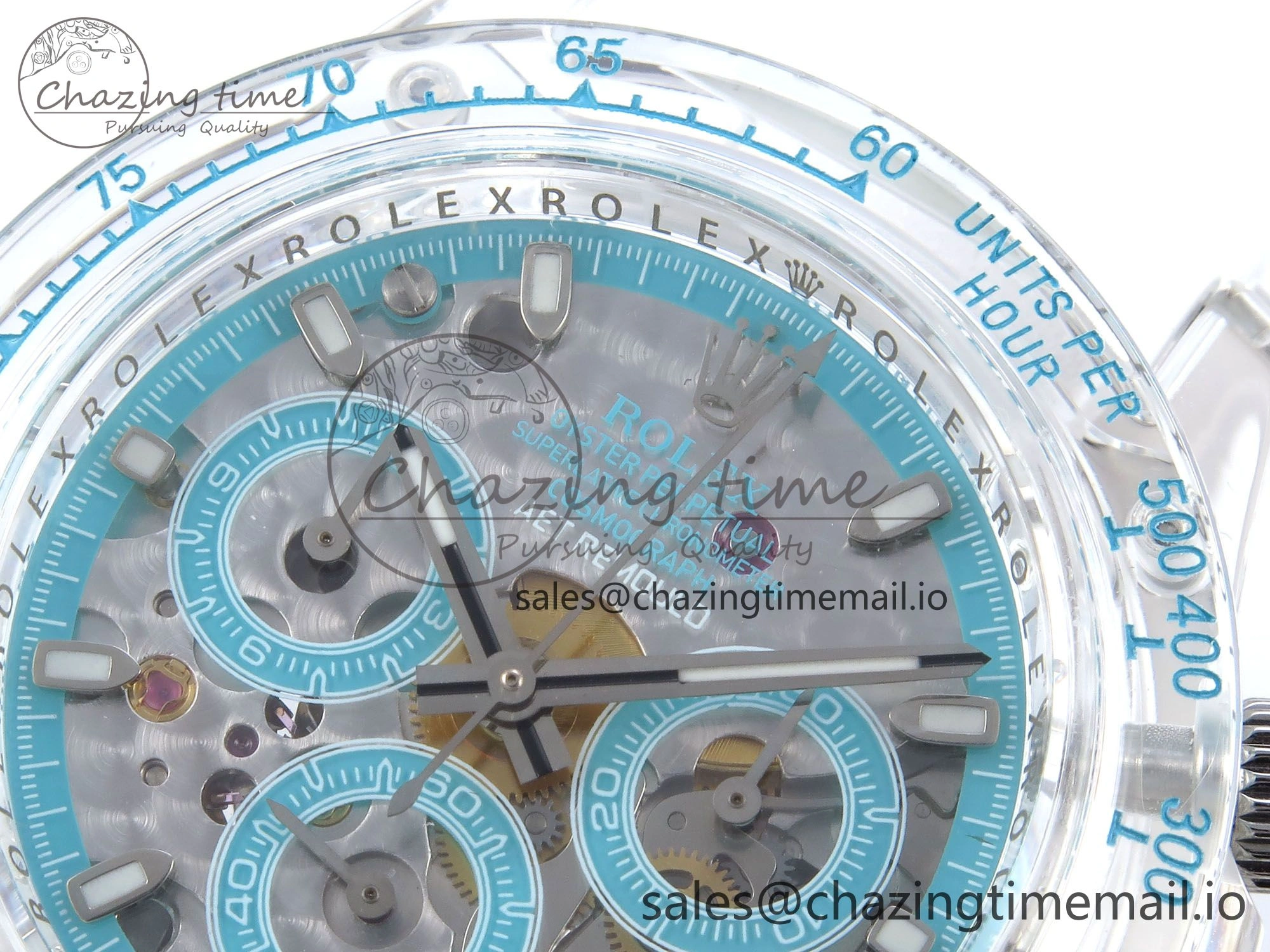 Daytona AET Remould N6F 1:1 Best Edition Blue Dial on Rubber Strap SA4130