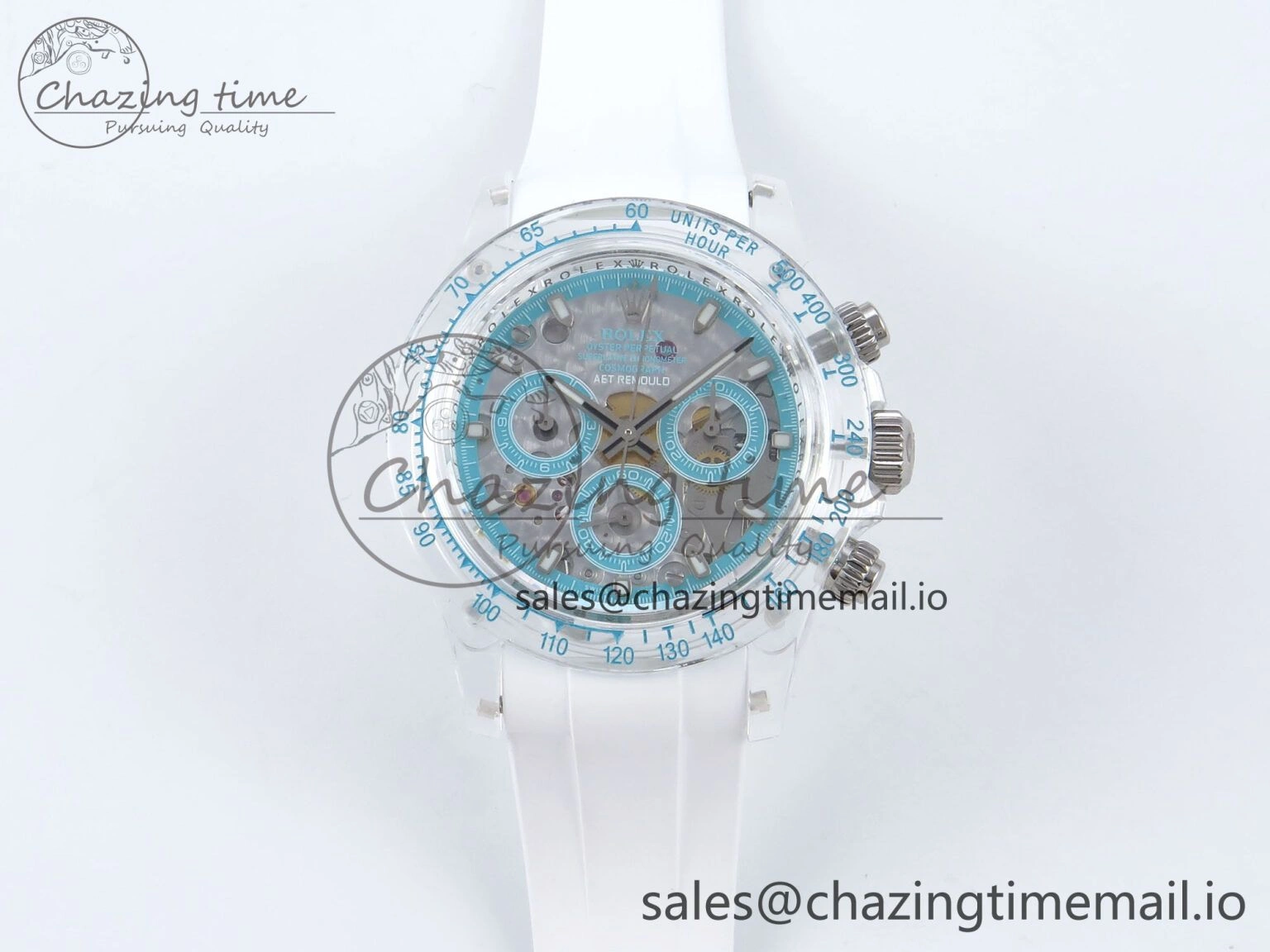 Daytona AET Remould N6F 1:1 Best Edition Blue Dial on Rubber Strap SA4130