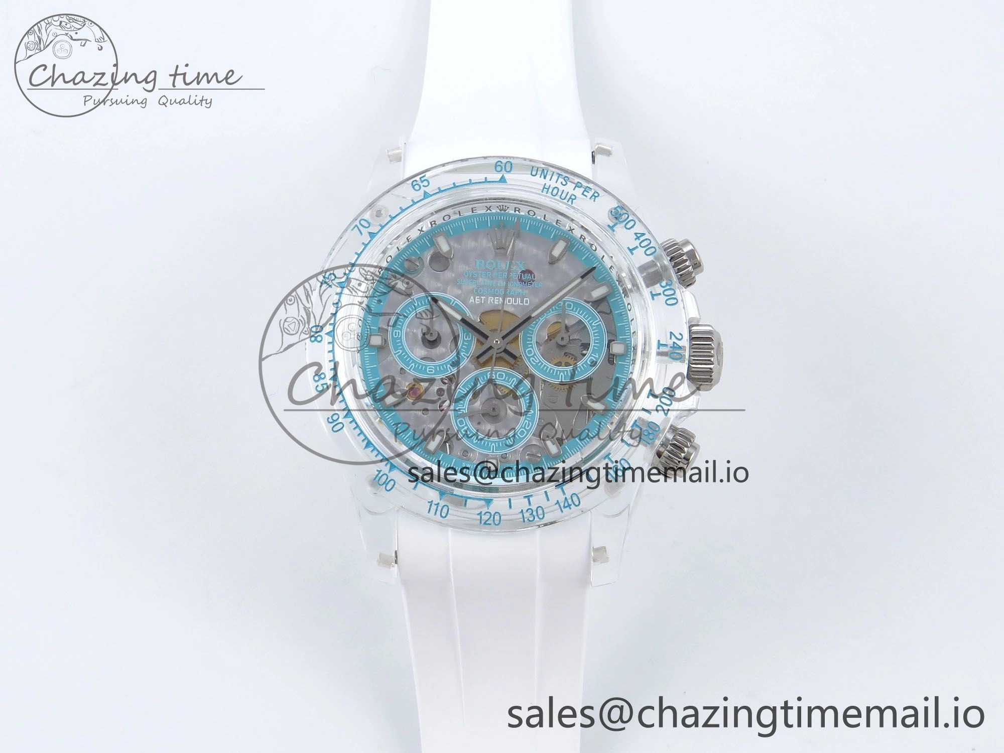 Daytona AET Remould N6F 1:1 Best Edition Blue Dial on Rubber Strap SA4130
