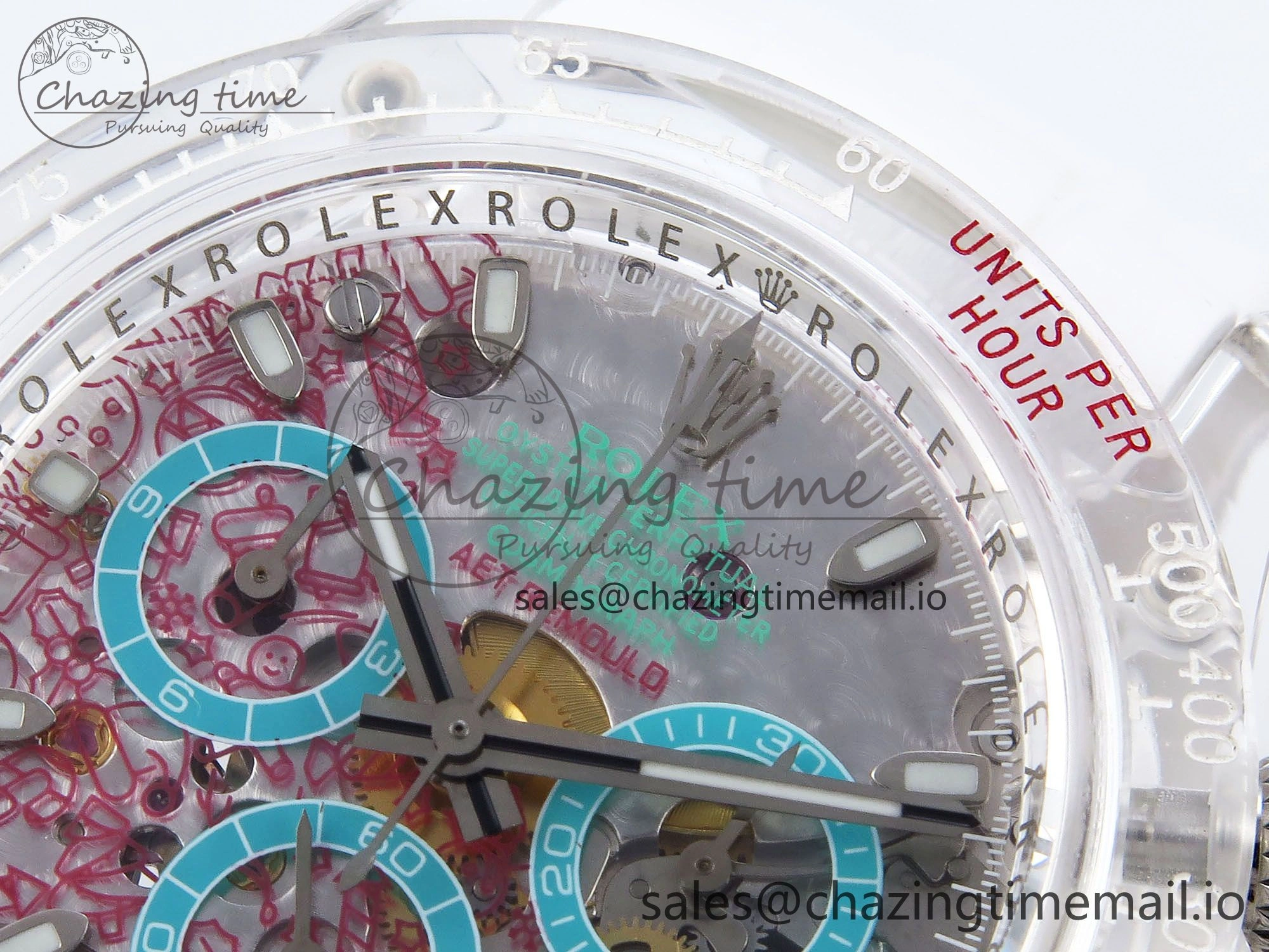 Daytona AET Remould N6F 1:1 Best Edition Graphic Dial on Rubber Strap SA4130
