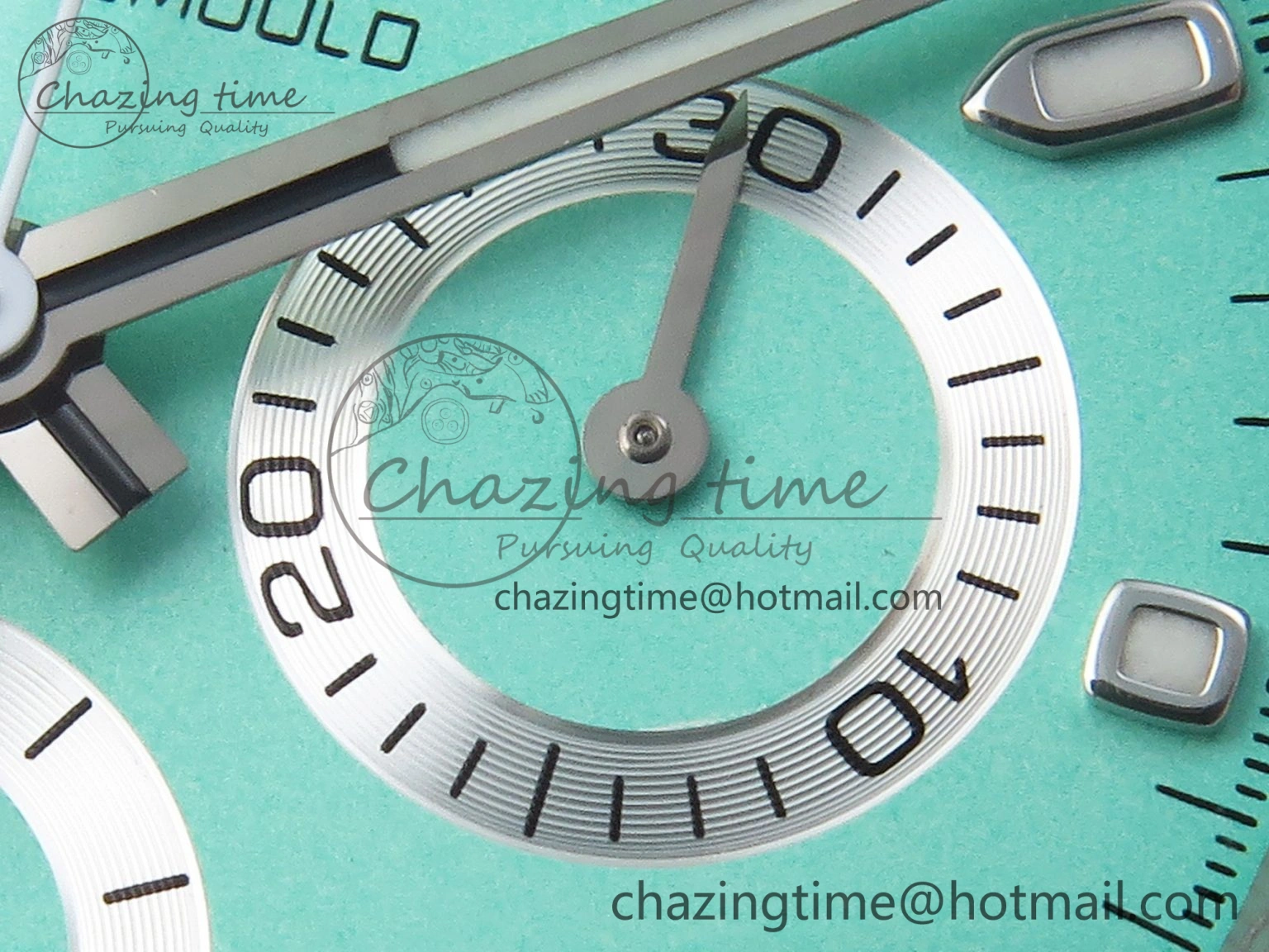 Daytona AET White Ceramic Case and Bracelet Avocado Green Dial SA4130 V2